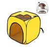 Scatola per asciugatura per animali domestici pieghevole camera asciutta per animali domestici gabbia asciugatrice per animali domestici (giallo limone)