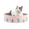 Lettino giocattolo per affilare gli artigli del gatto ondulato rotondo, colore: rosa 32x32x6cm