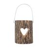 2 PCS 120211 Lampada per atmosfera di San Valentino Portacandele Decorazione per caffè Decorazione per feste in casa Cera per tè Tazza di candela in legno (Amore)