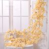 2 Pz Simulazione Sakura Rattan Plastica Plastica Flower Vite, Colore: 135 fiori Champagne