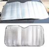 Argento foglio di alluminio parasole parasole per auto parabrezza copertura blocco finestra anteriore parasole protezione UV, dimensioni: 150 x 80 cm