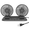FL410 USB 5V Auto Dual-Head Pieghevole Pieghevole Fan di raffreddamento elettrico con carta di parcheggio temporaneo temporaneo