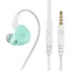 QKZ AK6-x 3,5 mm Auricolare per via cablato Auricolare con microfono, lunghezza del cavo: circa 1,2 m (Apple Green)
