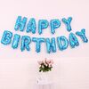 2 Pz 16 pollici Buon compleanno Lettera di compleanno in alluminio Palloncino Balloon Birthday Decoration Decoration Specificazioni: (Blu classico)