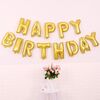 2 PCS 16 pollici Buon compleanno Lettera di compleanno in alluminio Palloncino Balloon Birthday Decoration Decoration Decorazione: (Golden classico)