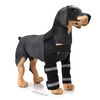 Pet Dog Leg Guney Guard Surgery Injury Cover protettivo, Dimensioni: L (Strisce di supporto Modello (nero))