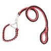Cane guinzaglio intrecciato cintura per animali domestici antiscivolo - dimensioni: XL (catena rossa + nero)