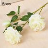 10 PCS JC0055 Continental Core Flower Beam Simulazione di nozze Flower Home Fiore di seta artificiale (peonia bianco)