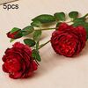 10 PCS JC0055 Continental Core Flower Beam Simulazione di nozze Flower Home Fiore di seta artificiale (peonia rosso scuro)