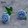 10 PCS JC0055 Continental Core Flower Beam Simulazione di nozze Flower Home Fiore di seta artificiale (peonia foschia blu)