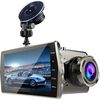 Videoregistratore di guida anteriore e posteriore con visione notturna a doppia lente HD 1080P da 4 pollici (guscio in metallo)