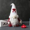 Bambola senza volto con cappello Christmas Dwarf Plush Bambola (amore)