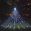10LM 350 LED Star Waterfall Light Noth Christmas Tree Light Lights Outdoor Meteor Light, Plug Specs: spina UE (luce bianca)