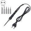 TEMPERATURA LCD METALLICA LCD Regolazione Saldatura per saldatura e saldatura Supporto Set di saldatura elettrica strumento di saldatura per saldatura elettrica (220 V tappo UE argento nero)