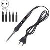TEMPERATURA DI TEMPERATURA LCD METALLICA SALDATORE SALDATORE E CONDUCTION SET SET SET ATTREZZO ELETTRICO STRUMENTO DI SALDATURA SALDATORE (220 V Plug EU Plug Nero nero)