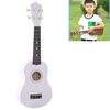 Strumento di illuminazione musicale per bambini ukulele in tiglio da 21 pollici HM100 (bianco)