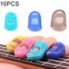 10 PCS Chitarra Ukulele Strumento a corde Protezione per le dita Protezione antidolorifica per le dita in colori casuali (Taglia: M)