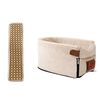 Auto Central Control Seat Pet Portable Bed Plad Pad, Color: Oval Beige + Summer Mat (42x20x22cm)