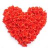 4 borse Simulazione Rose Wedding Home Decoration Petals Petals (Red)
