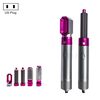 Asciugatrice a doppio uso automatica a pettine ad aria calda 5-in-1 Asciugacapelli a doppio scopo + Rose Red (spina USA)