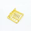 Miniatura casa delle bambole Mini piatto scaffale cucina giocattoli (oro)