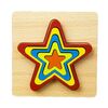 Fai da te Creativo 3D Puzzle in legno Geometria Forma Puzzle Giocattoli educativi per bambini (Pentagramma)
