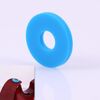 10 PCS No Word Version Silicone Guitar Strap Buckle Tail Stud (blu)