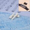 Chiodo a cono conico in plastica da 100 pezzi per chitarra (bianco)