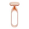 3PCS Rasoio sensibile per gambe e ascelle Lama macro Strumento per la rasatura delicata (pelle naturale)