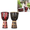 Tamburo africano dipinto Strumenti a percussione per scuola materna per bambini Tamburello di pelle di pecora, consegna casuale, dimensioni: piccolo 10 pollici