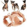Cinturino pettorale per cani color macaron con cinturino in PVC per animali domestici, taglia: M (rosa)