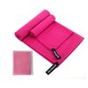 Asciugamano sportivo assorbente ad asciugatura rapida Asciugamano da bagno in microfibra 40x80 cm (borsa opaca impermeabile rosa rossa)