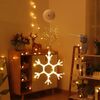 Decorazione natalizia LED Sucker Atmosfera festiva Lampada a sospensione (fiocchi di neve)