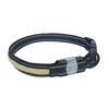 Collare di illuminazione per animali domestici ricaricabile resistente all'usura e impermeabile a LED, taglia: S (nero)