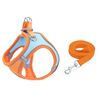 TM050 Pettorale per animali domestici Tipo di maglia Corda di trazione riflettente traspirante XS (blu arancione)