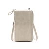 Borsa a tracolla con tracolla a tracolla da donna Borsa multifunzionale per cellulare (Beige)