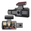 Registratore di guida per auto con visione notturna a infrarossi HD con doppia fotocamera anteriore e interna F9