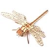 5 pezzi MQY005 educativo per bambini educazione precoce fai da te assemblato a mano modello animale 3D giocattolo puzzle (libellula)