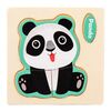 10 PCS Giocattolo educativo per bambini in legno tridimensionale con animali (Panda)