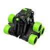 Telecomando Fuoristrada Tumbling Stunt Car Arrampicata Telescopica Deformazione Giocattolo Telecomando Auto (Nero Verde)