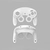 2 PCS Game Punto singolo Maniglia Shell Sostituzione Sostituzione Maniglia Parti di riparazione per Nintendo NGC (bianco)
