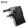 2PCS 220V a 12V Convertitore di alimentazione per auto Adattatore spina UK