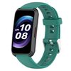 For Keep Band B4 Cinturino per orologio in silicone con superficie lucida da 16 mm (verde pino)