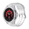 Per Samsung Galaxy Watch 5 Pro 45mm Cinturino sportivo in TPU integrato (trasparente)