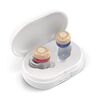 GM-305 Amplificatore vocale per anziani senza fili per apparecchi acustici ricaricabili magnetici binaurali (blu + rosso)