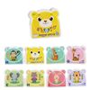 3 pezzi EVA Fun Bath Book per neonati Bambini che giocano in acqua Educazione in anticipo Panno Book Bath Toy (Animal World)