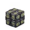 3 pezzi illimitato magics cubo colorato stampa uv tasca da tasca magica cubo magico varietà fingering di punta del cubo magico giocattolo di decompressione cubo (No.168-8-34 cranio giallo)