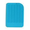 3pcs Curl Rod Isolamento Manicotto per capelli lisci Cuscinetto isolante termico in silicone(Blu)