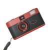 R2-FILM Fotocamera a pellicola riutilizzabile manuale retrò per bambini senza pellicola (rosso + nero)