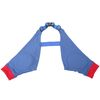 Ginocchiere per animali domestici Tutore per gomito traspirante per cane Tutore per gamba anteriore, taglia: XL (blu rosso)